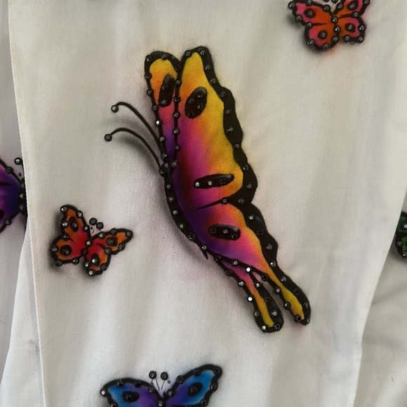 Photo shoot or costume. Airbrushed butterfly jumper xsmall - Picture 10 of 14